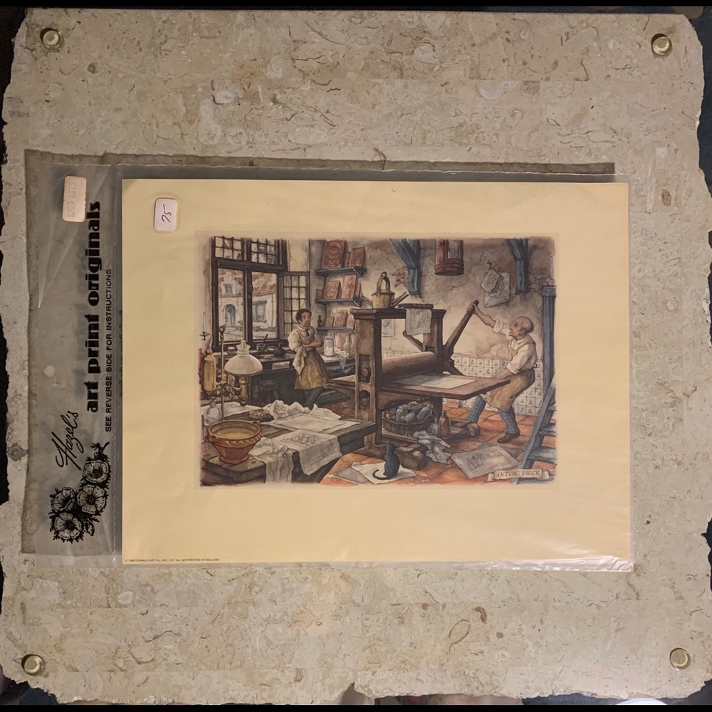 “Shadow Box Diorama paper maker Scene” Anton Pieck